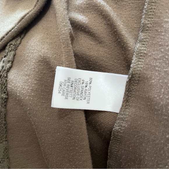 CANDIE’S Olive Green Dressy Cardigan Cover Up. Women’s Size XL. EUC - Picture 4 of 5